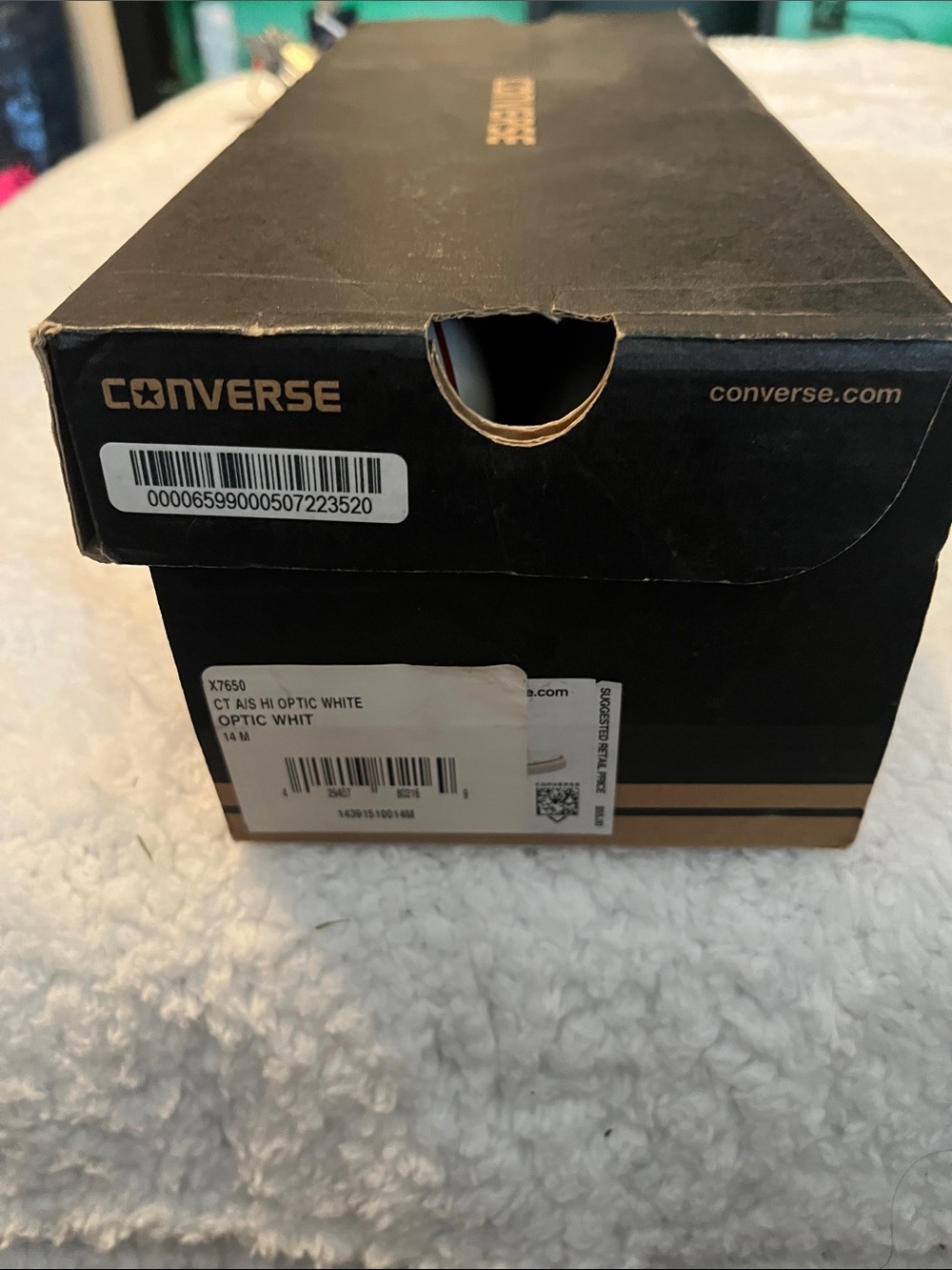 Converse Black Box with Gold Logo
